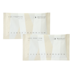 夫婦で同じ味を楽しむ、妊活プロテイン モトクルのほうじ茶味のセットです。